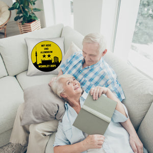 Dortmund Finale Wembley 2024 Kissen mit Spruch Mit Herz und Aluminium