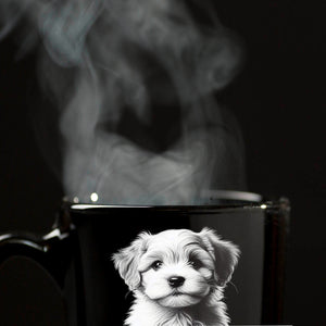 Hund Tasse in Schwarz