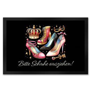 Schuhe ausziehen Fußmatte in 35x50 cm mit Spruch Bitte Schuhe ausziehen