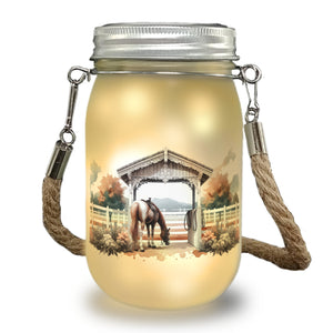 Geschecktes Westernpferd Solarlicht