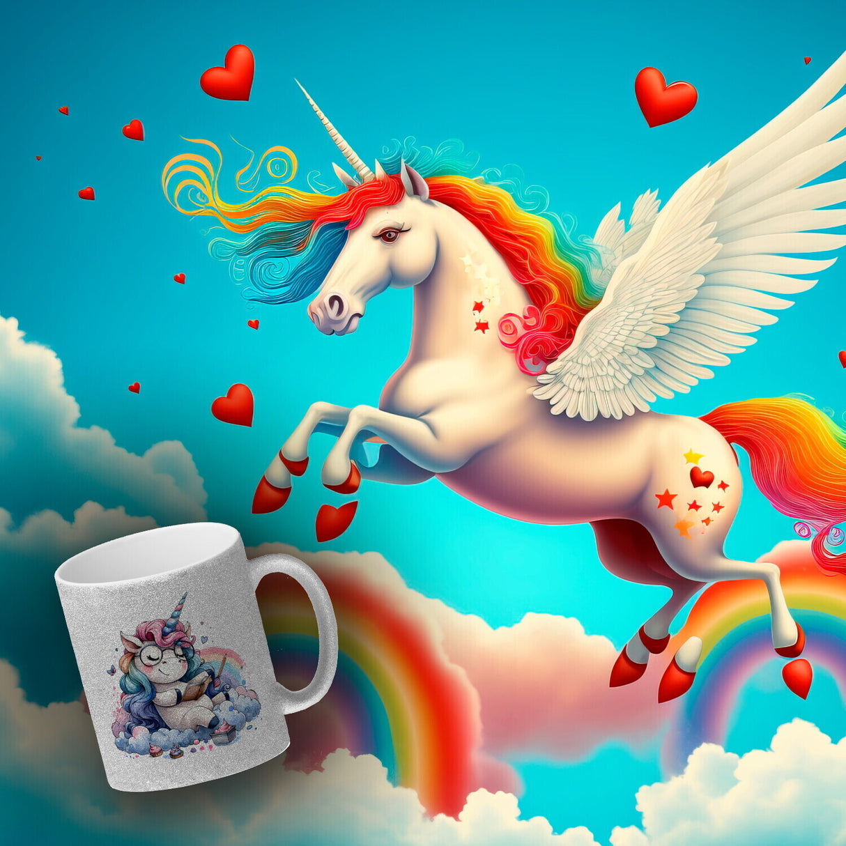 Träumendes Einhorn Kaffeebecher