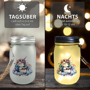 Träumendes Einhorn Solarlicht