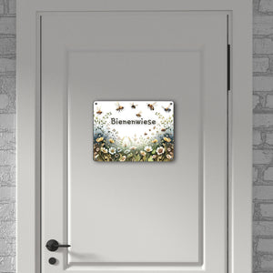 Bienenwiese Metallschild in 15x20 cm