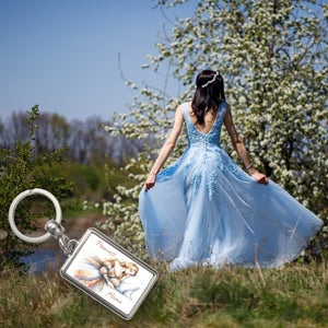 Schlafende Prinzessin Schlüsselanhänger mit Spruch Princess Home