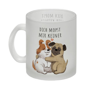 Mops Kaffeebecher mit Spruch Dich mopst mir keiner