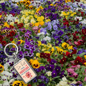 Blume Schlüsselanhänger mit Spruch Du bist toll einzigartig und wunderbar