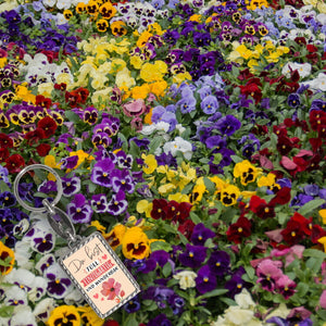 Blume Schlüsselanhänger mit Spruch Du bist toll einzigartig und wunderbar