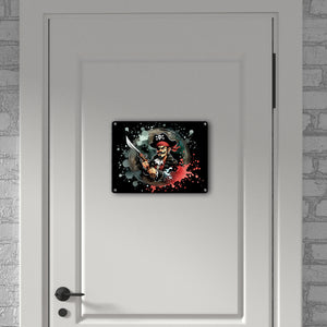 Pirat Metallschild in 15x20 cm