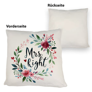 Mrs Right Kissen