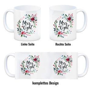 Mrs Right Kaffeebecher