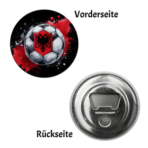 Fußball Albanien Magnet rund
