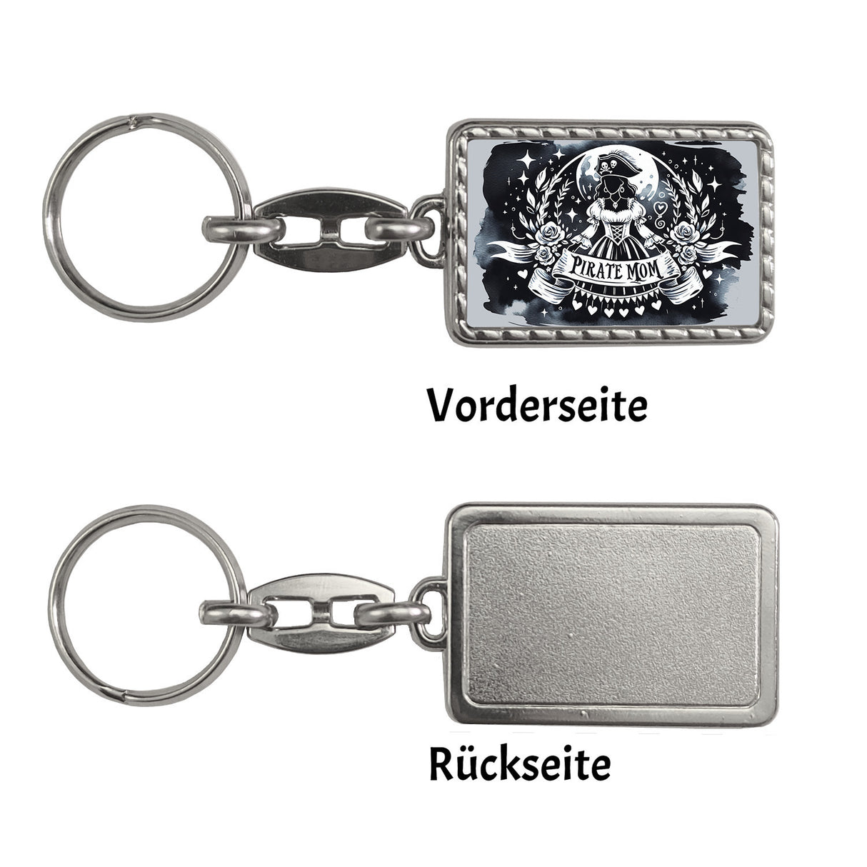 Piratenbraut Schlüsselanhänger mit Spruch Pirate Mom
