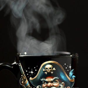böser Pirat Tasse in Schwarz