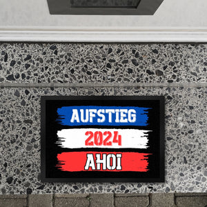 Kiel Aufstieg 2024 Fußmatte in 35x50 cm mit Spruch Ahoi