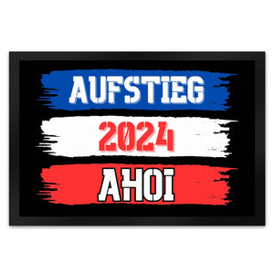 Kiel Aufstieg 2024 Fußmatte in 35x50 cm mit Spruch Ahoi