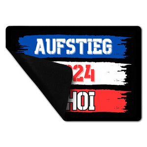Kiel Aufstieg 2024 Fußmatte in 35x50 cm ohne Rand mit Spruch Ahoi