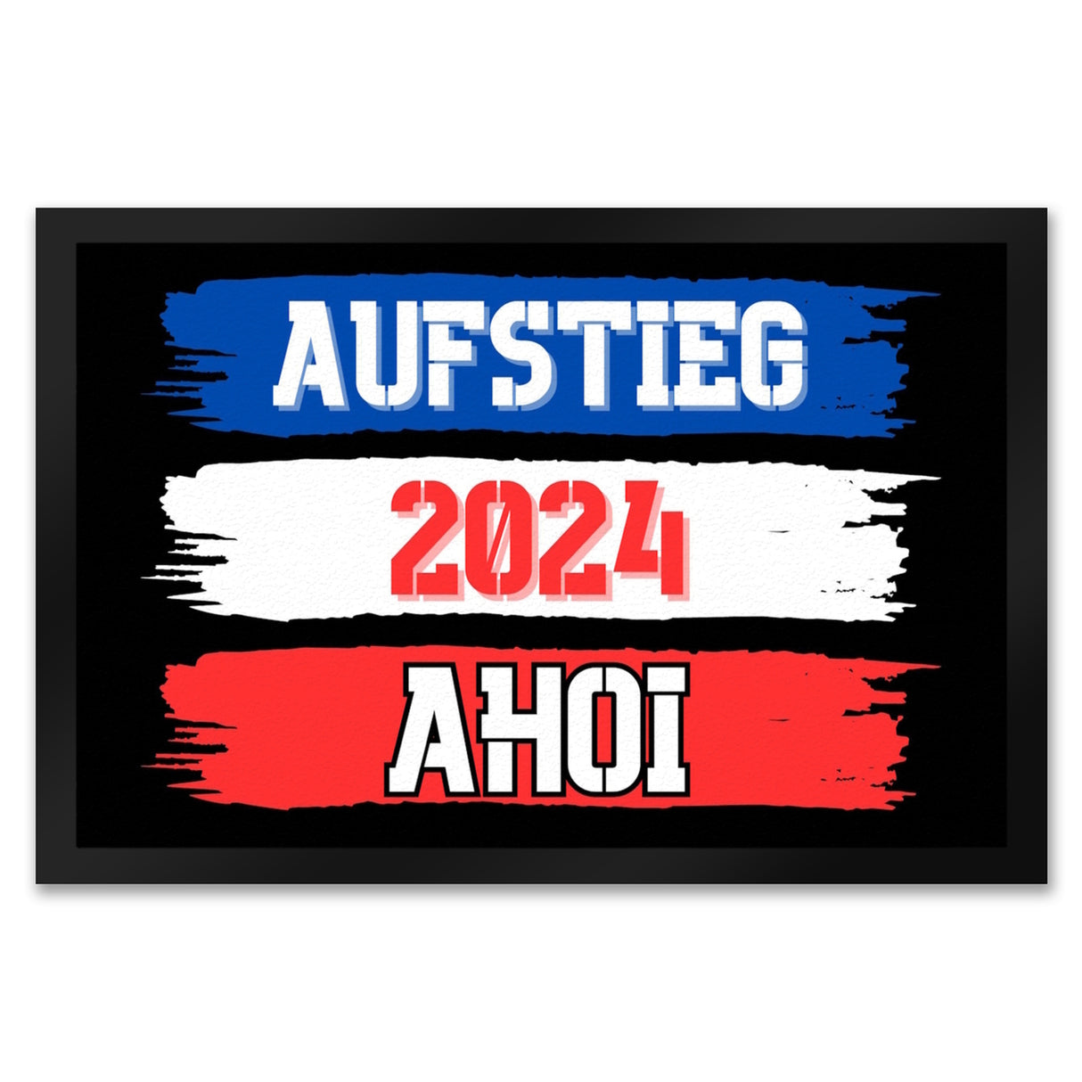 Kiel Aufstieg 2024 Fußmatte in 35x50 cm mit Spruch Ahoi