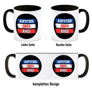 Kiel Aufstieg 2024 Kaffeebecher mit Spruch Ahoi