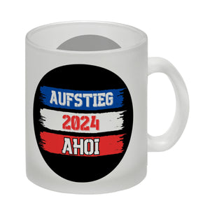 Kiel Aufstieg 2024 Kaffeebecher mit Spruch Ahoi