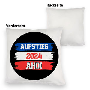 Kiel Aufstieg 2024 Kissen mit Spruch Ahoi