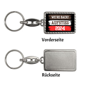 St. Pauli Aufstieg 2024 Schlüsselanhänger mit Spruch We're back