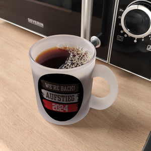 St. Pauli Aufstieg 2024 Kaffeebecher mit Spruch We're back