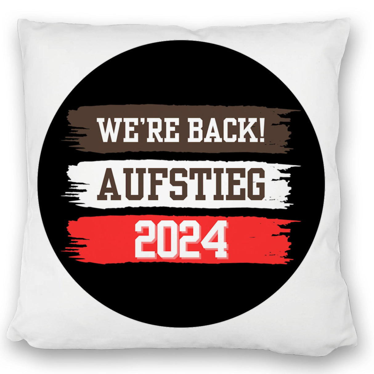 St. Pauli Aufstieg 2024 Kissen mit Spruch We're back