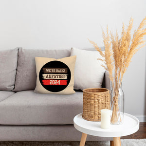 St. Pauli Aufstieg 2024 Kissen mit Spruch We're back