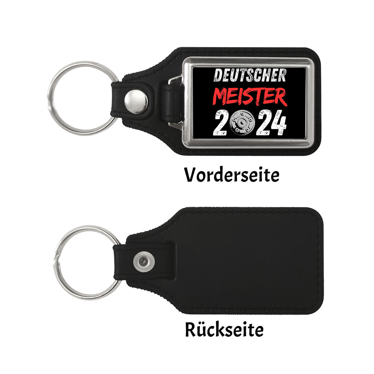 Leverkusen Meisterschale Schlüsselanhänger mit Spruch Deutscher Meister 2024