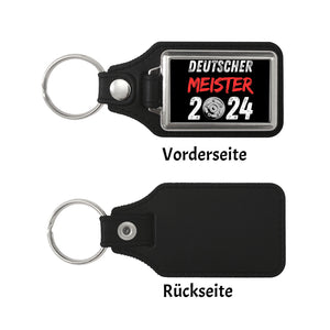 Leverkusen Meisterschale Schlüsselanhänger mit Spruch Deutscher Meister 2024