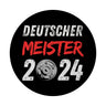 Leverkusen Meisterschale Magnet rund mit Spruch Deutscher Meister 2024