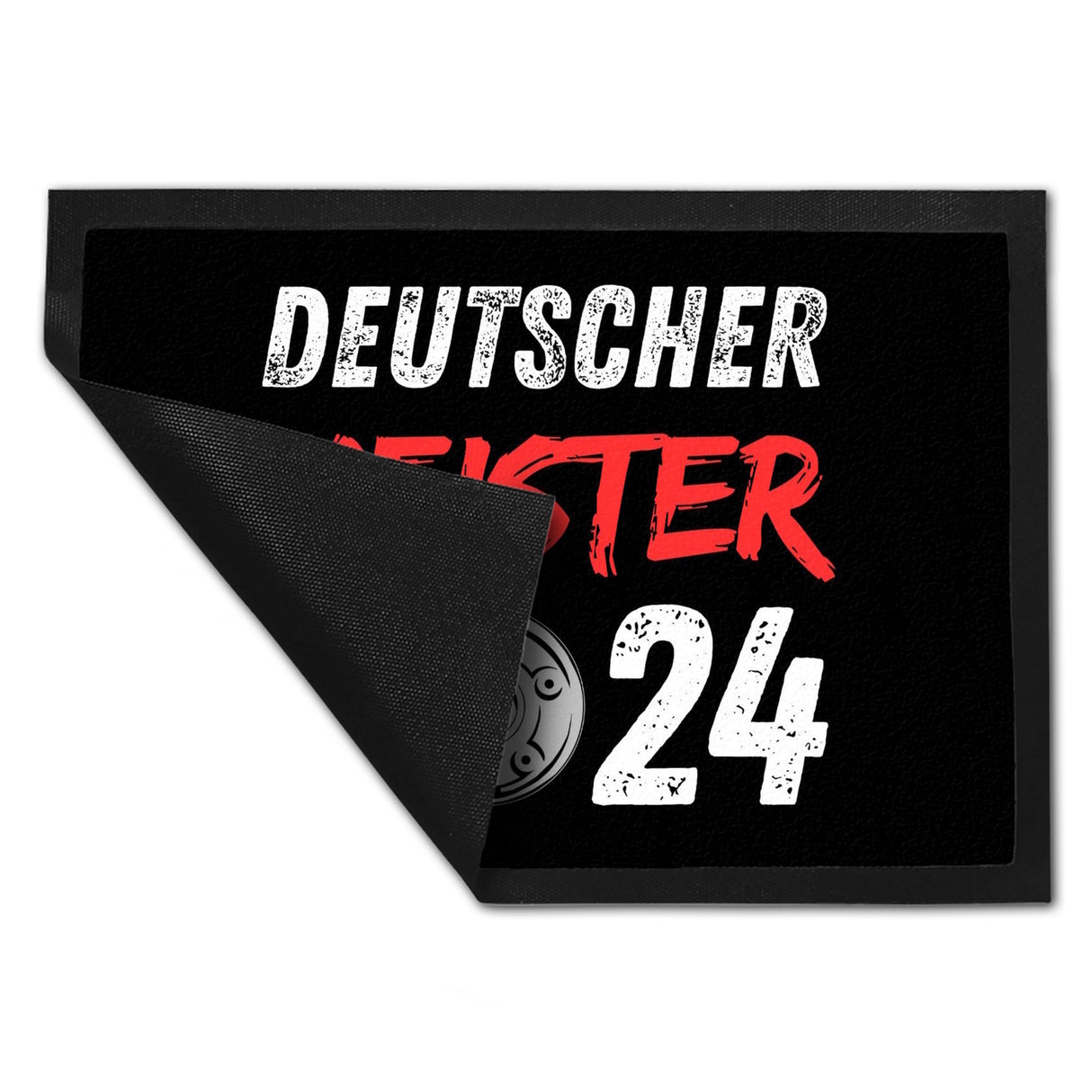 Leverkusen Meisterschale Fußmatte in 35x50 cm mit Spruch Deutscher Meister 2024