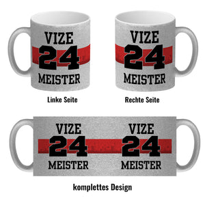 Stuttgart Brustring Kaffeebecher mit Spruch Vizemeister 2024