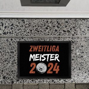 St. Pauli Meisterschale Fußmatte in 35x50 cm mit Spruch Zweitliga Meister 2024
