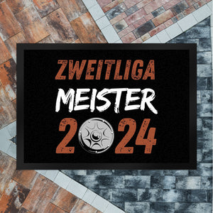 St. Pauli Meisterschale Fußmatte in 35x50 cm mit Spruch Zweitliga Meister 2024