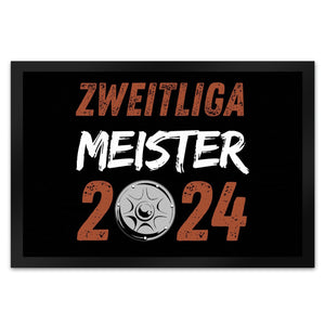 St. Pauli Meisterschale Fußmatte in 35x50 cm mit Spruch Zweitliga Meister 2024