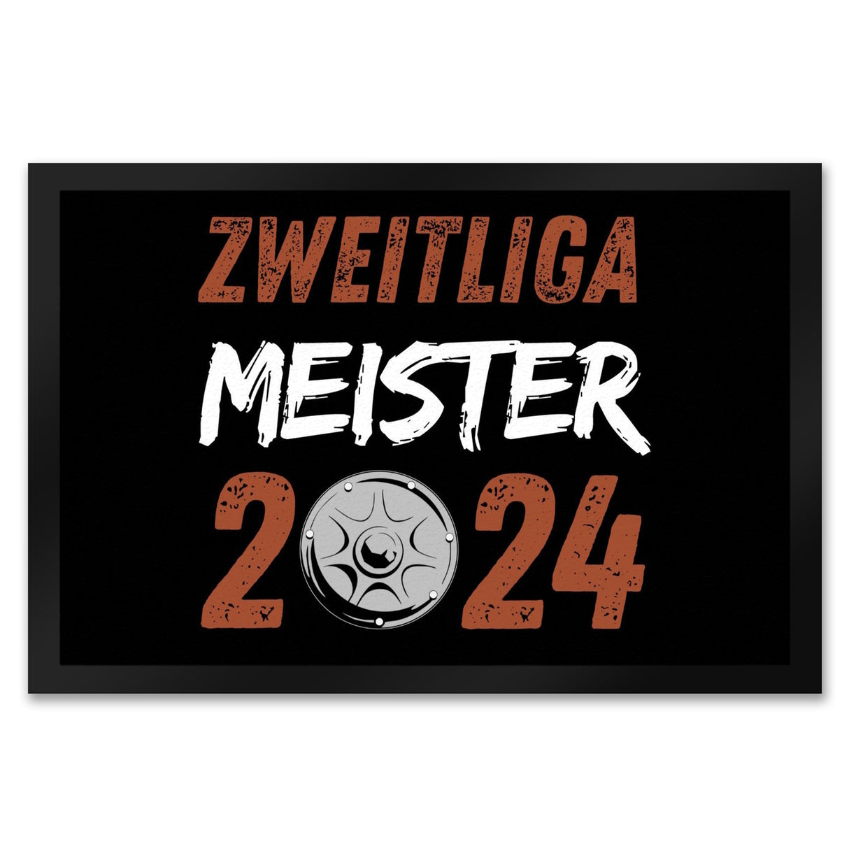 St. Pauli Meisterschale Fußmatte in 35x50 cm mit Spruch Zweitliga Meister 2024