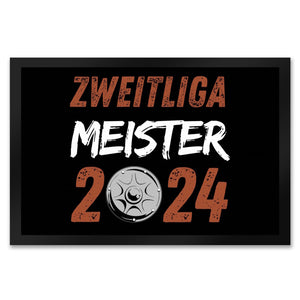 St. Pauli Meisterschale Fußmatte in 35x50 cm mit Spruch Zweitliga Meister 2024