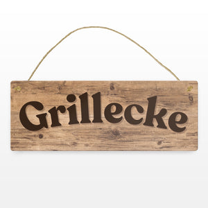 Grillecke Metallschild
