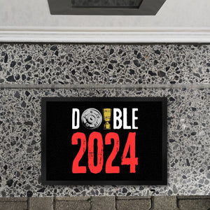 Leverkusen Double-Sieger Fußmatte in 35x50 cm mit Spruch Double 2024