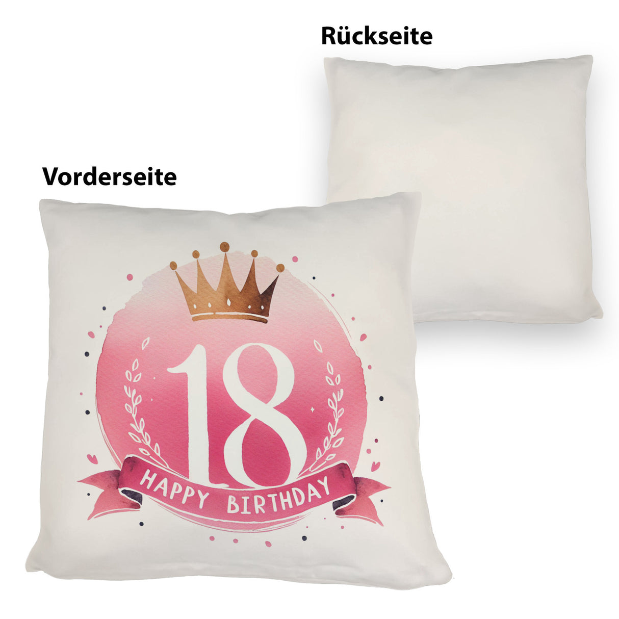 Happy Birthday 18 Krone Kissen
