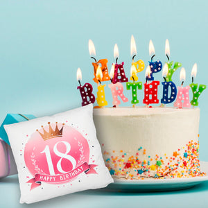 Happy Birthday 18 Krone Kissen