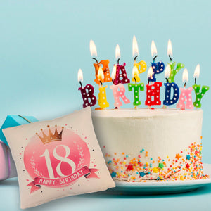 Happy Birthday 18 Krone Kissen