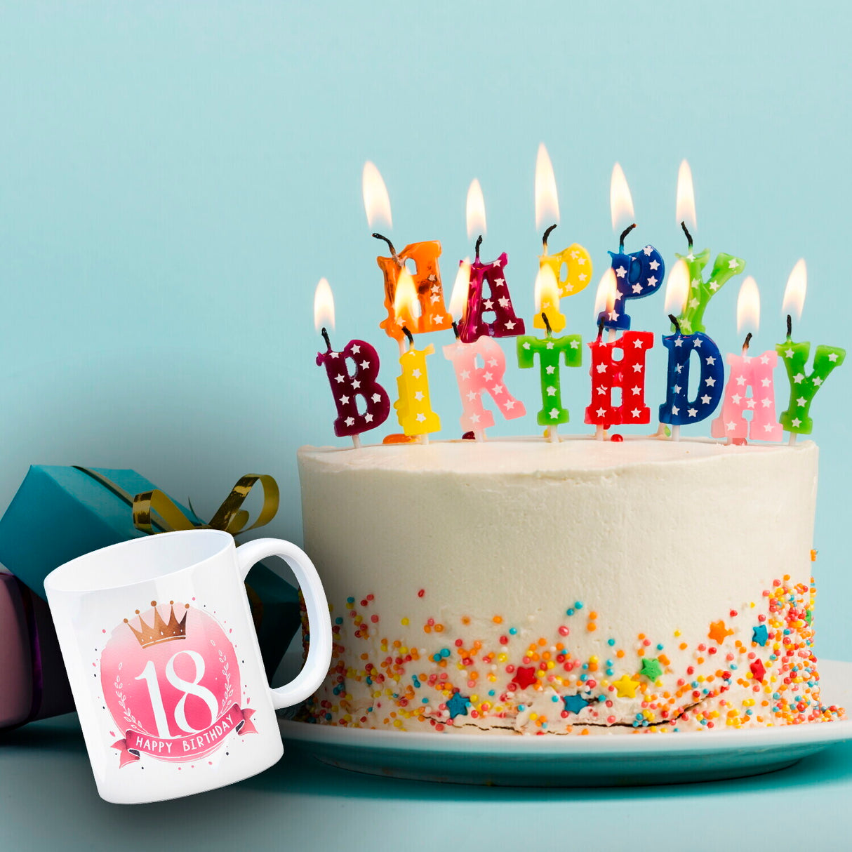 Happy Birthday 18 Krone Kaffeebecher