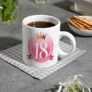 Happy Birthday 18 Krone Kaffeebecher