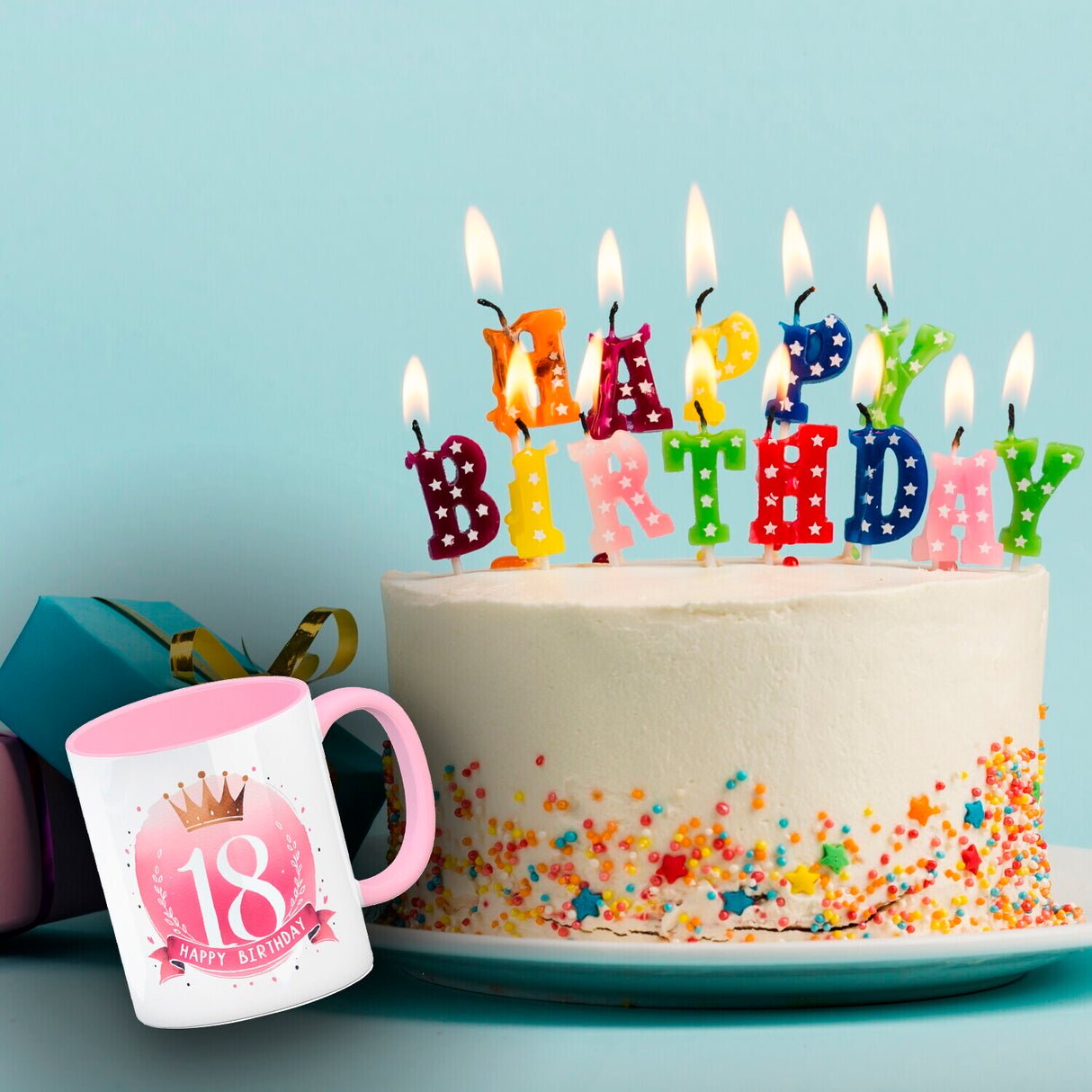 Happy Birthday 18 Krone Kaffeebecher
