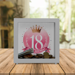 Happy Birthday 18 Krone Spardose