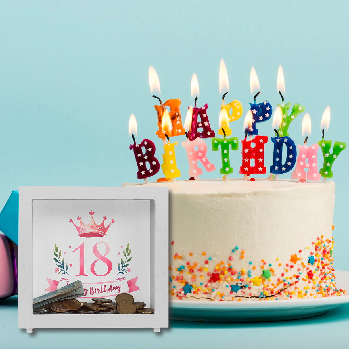 Happy Birthday 18 Krone Spardose