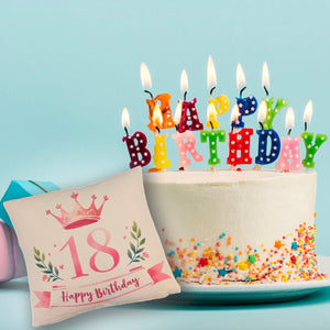 Happy Birthday 18 Krone Kissen