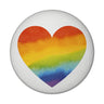 Regenbogenherz Magnet rund